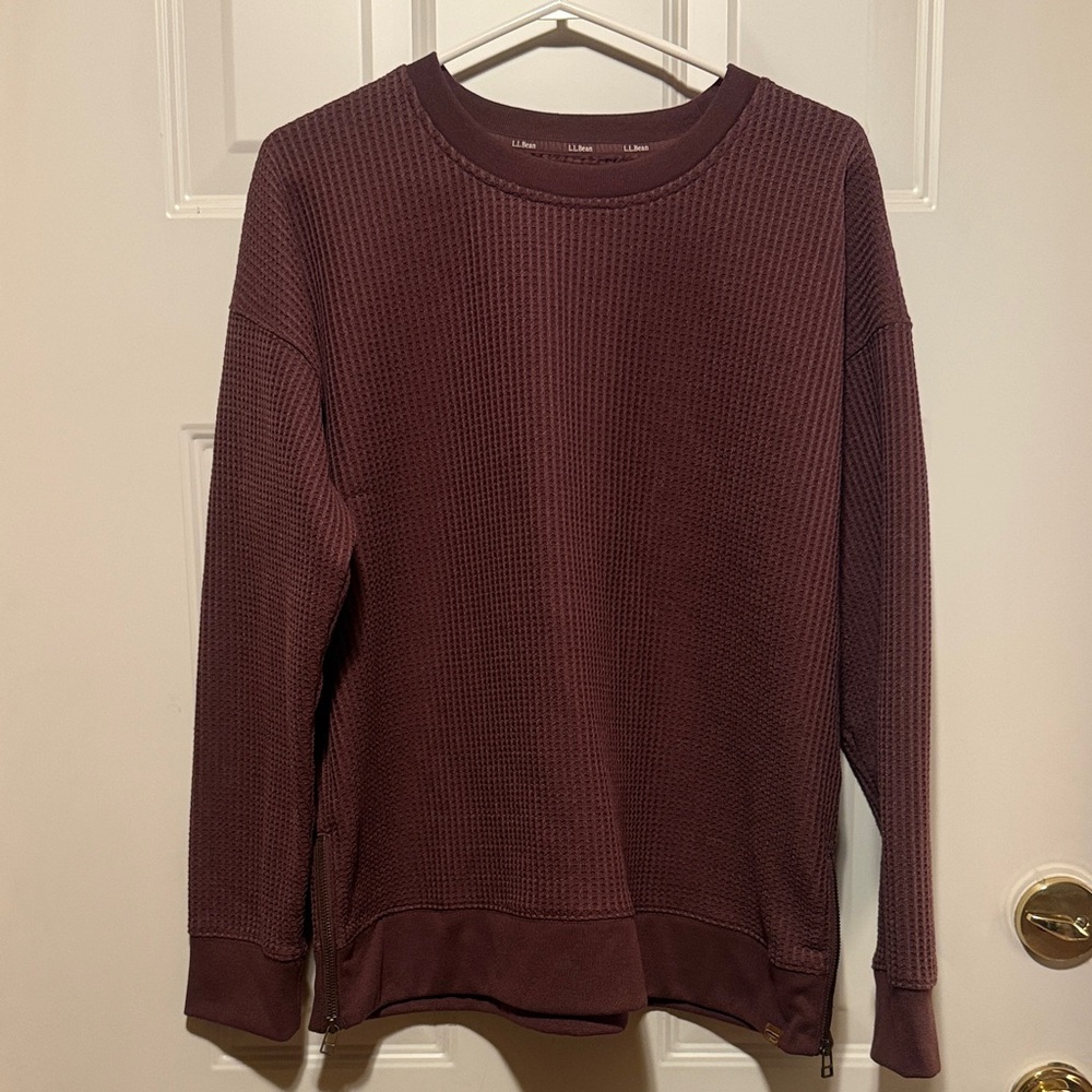 L.L. Bean Men's Maroon Crewneck Sweater